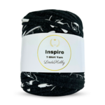 LindeHobby Inspire Print 09 Mørk grå med hvit Mickey Mouse