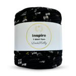 LindeHobby Inspire Print 05 Svart med "Handsome", "Cute" og stjerner