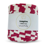 LindeHobby Inspire Print 17 Hvit med brede røde striper