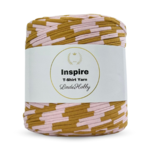 LindeHobby Inspire Print 94 Rosa og karry stripemønster