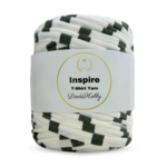 LindeHobby Inspire Print 02 Hvit med brede grønne striper