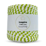LindeHobby Inspire Print 12 Hvit- og lysegrønnstripet