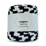 LindeHobby Inspire Print 32 Hvit med brede svarte striper
