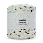 LindeHobby Inspire Print 122 Hvit med svarte prikker