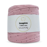 LindeHobby Inspire Print 64 Dus rosa med røde prikker