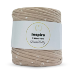 LindeHobby Inspire Print 44 Mørk beige med stjerner