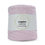 LindeHobby Inspire Print 109 Rosa med hvite hjerter