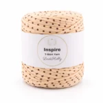 LindeHobby Inspire Print 29 Beige med brune prikker