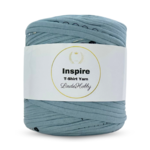 LindeHobby Inspire Print 153 Støvet lyseblå med sirkelmønster