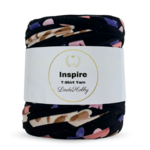 LindeHobby Inspire Print 23 Svart med store blomster