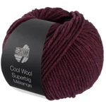 Lana Grossa Cool Wool Superbig 221 Svartrød melert