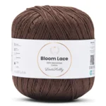 LindeHobby Bloom Lace Mercerized Cotton 08 Mørk brun