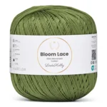 LindeHobby Bloom Lace Mercerized Cotton 20 Olivengrønn