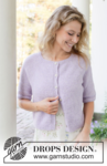 257-10 Lavender Dust Cardigan by DROPS Design