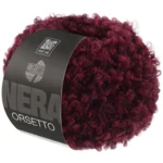 Lana Grossa Orsetto 102 Burgunder/Svart
