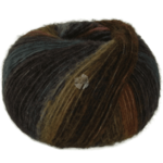 Lana Grossa Bomba 09 Nougat/mokka/bjørnebær/sortblå/grålilla/gråoliven/antrasitt