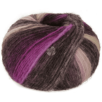 Lana Grossa Bomba 10 Orkidé/bjørnebær/gråbeige/grågrønn/mørkegrå