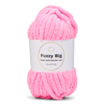 LindeHobby Fuzzy Chenille BIG 48 Neon lys rosa