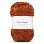 LindeHobby Fuzzy Chenille Silver Lurex 34 Kobber