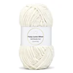 LindeHobby Fuzzy Chenille Silver Lurex 10 Krem (lys beige)