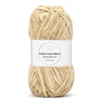 LindeHobby Fuzzy Chenille Silver Lurex 08 Mørk beige
