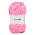 LindeHobby Fuzzy Chenille Gold Lurex 48 Neonrosa (lys)