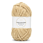 LindeHobby Fuzzy Chenille Gold Lurex 08 Mørk beige
