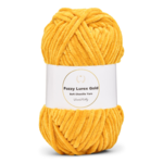 LindeHobby Fuzzy Chenille Gold Lurex 47 Gyllengul