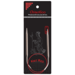 ChiaoGoo Rundpinner Knit Red Rustfritt Stål (23-100 cm) 40 cm