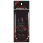 ChiaoGoo Rundpinner Knit Red Rustfritt Stål (23-100 cm) 80 cm