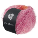 Lana Grossa Basta Mista 111 Fersken/Aprikos/Oransje/Rosa/Pink/Fuksia
