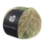 Lana Grossa Basta Mista 120 Jadegrønn/grågrønn/resedagrønn/kamel/taupe