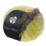Lana Grossa Basta Mista 117 Gråbrun/taupe/gul/lysegul/lys olivengrønn