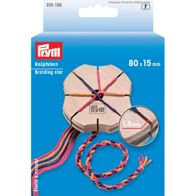 Prym Knotting stjerne, tre, liten (80 mm)