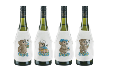 Broderisett Gutter bamser 10 x 15 cm