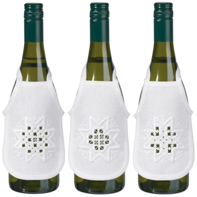 Broderisett Hardanger stjerne 3 stk 10 x 15 cm