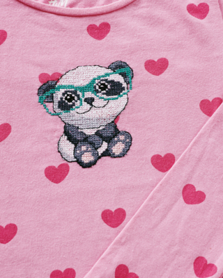 Broderisett Panda 7 x 9 cm