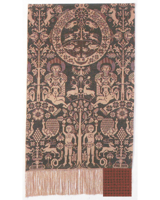 Broderikit Beidewand rød 82 x 146 cm