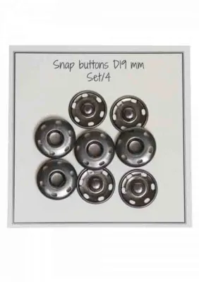 Go håndlagde trykknapper 19 mm (4 stk)