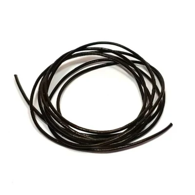 HobbyArts skinnsnor, 1m, mørk brun