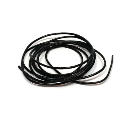 HobbyArts skinnsnor, 1m, svart
