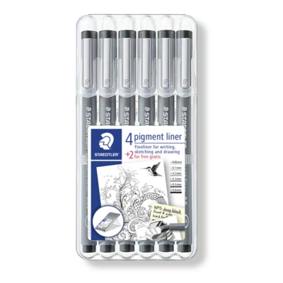 STAEDTLER Pigmentforing 308, 4 + 2 stk