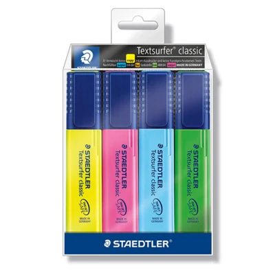 STAEDTLER Textsurfer classic 364 WP4, 4 farger