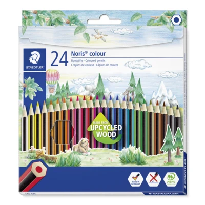 STAEDTLER Noris farge 185, fargeblyanter, 24 stk