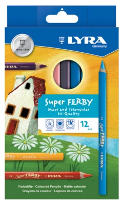 Lyra Super Ferby fargeblyanter, 12 stk