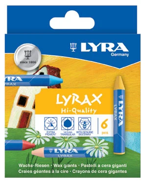 Lyra Lyrax kritt, 6 stk