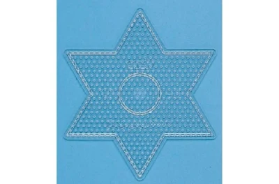 Hama Midi Pin Plate 269TR Large Star Transparent