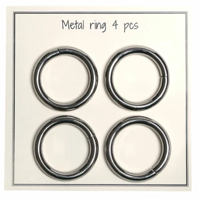 Go Håndlaget O-ring av metall, 4 stk, 30mm