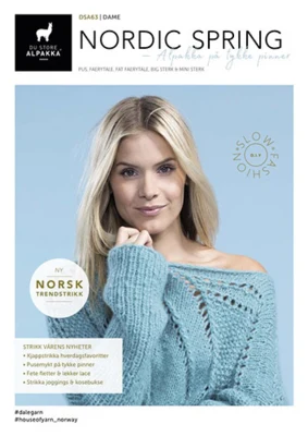 DSA63 Nordic Spring - Alpaca på tykke pinner