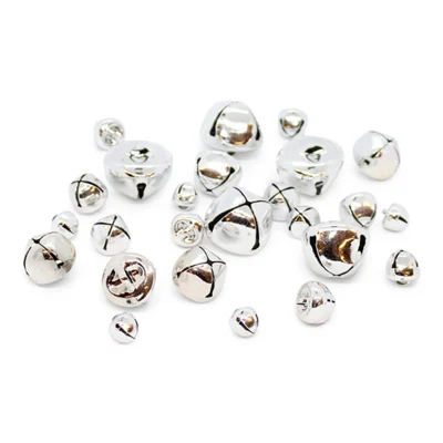 HobbyArts Bells Silver Mix, 25 stk